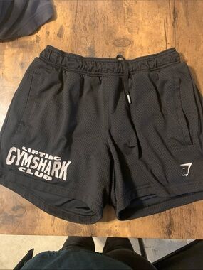 Gymshark Black Lifting Club Mesh Athletic Shorts